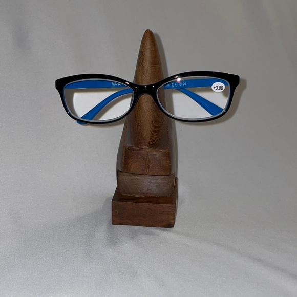 Modfans Reading Glasses +3.00 Black & Blue Frames NEW! - Picture 1 of 8